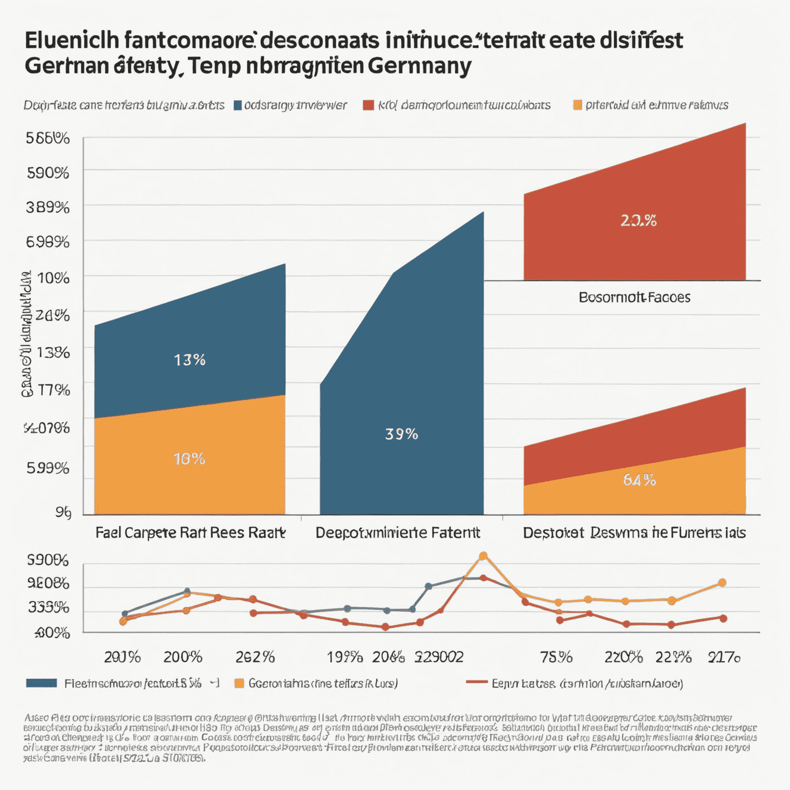 Grafik, die verschiedene wirtschaftliche Faktoren und deren Einfluss auf Festgeldzinsen in Deutschland zeigt