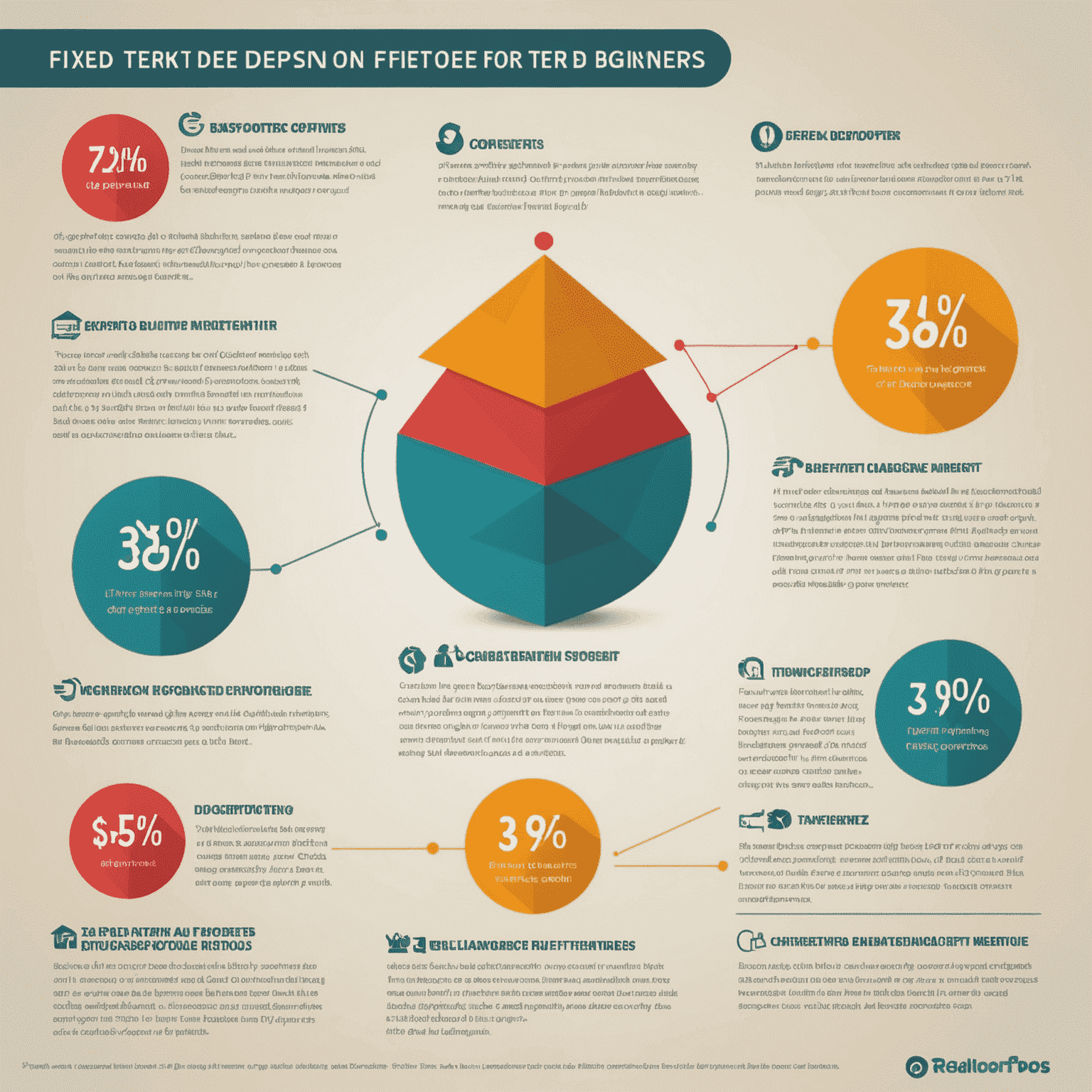 Infografik, die das Konzept von Festgeld für Anfänger erklärt